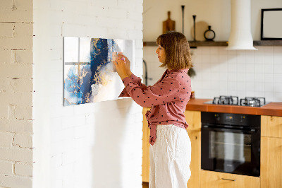 Pizarra magnética de pared con rotulador Tablero moderno para fotos y notas.