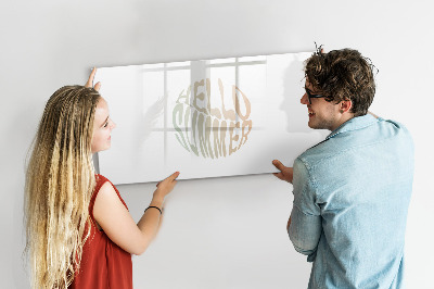 Pizarra magnética de pared con rotulador Recuerdos de verano en una pizarra magnética