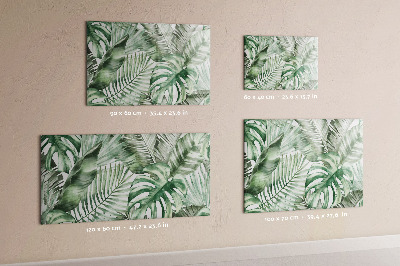 Pizarra magnética de pared con rotulador Póster verde con fotos y accesorios