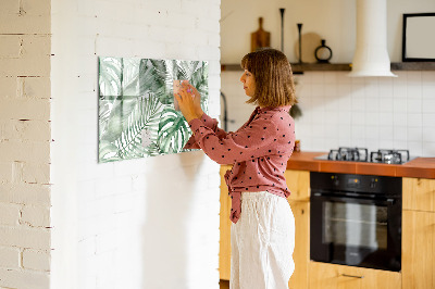 Pizarra magnética de pared con rotulador Póster verde con fotos y accesorios