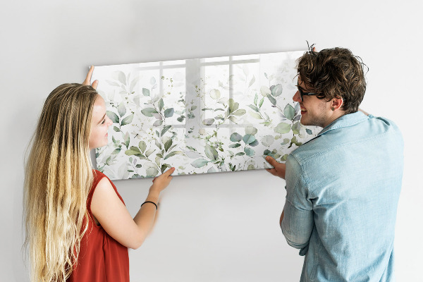 Pizarra magnética de pared con rotulador Tablero verde para fotos y notas.