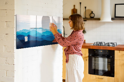 Pizarra magnética de pared con rotulador Conserva tus recuerdos con un estilo hermoso.