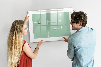 Pizarra magnética de pared con rotulador Organizador con notas y fotos