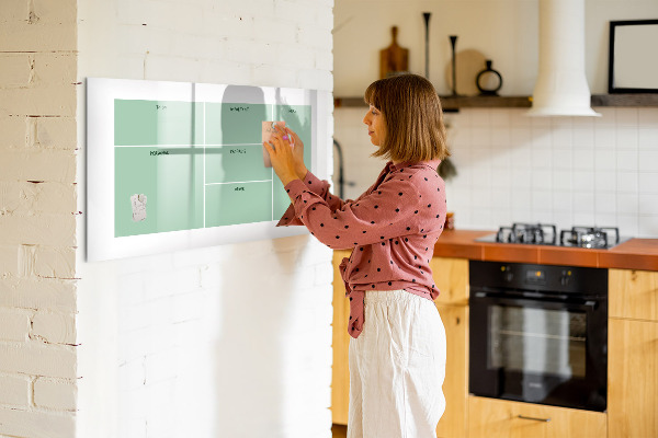 Pizarra magnética de pared con rotulador Organizador con notas y fotos