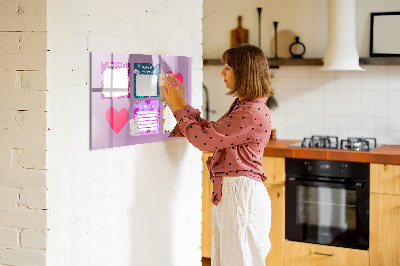 Pizarra magnética de pared con rotulador Tablero de planificación y motivación