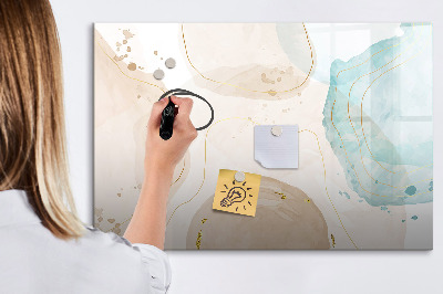 Pizarra magnética de pared con rotulador Tablero de exhibición de fotos creativo