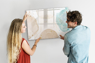 Pizarra magnética de pared con rotulador Tablero de exhibición de fotos creativo