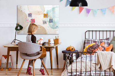 Pizarra magnética de pared con rotulador Tablero de exhibición de fotos creativo
