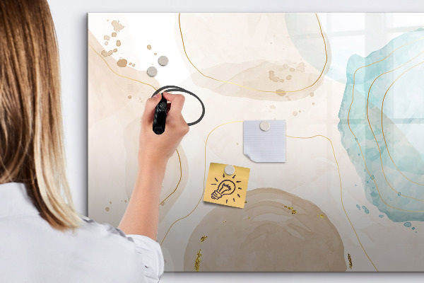 Pizarra magnética de pared con rotulador Tablero de exhibición de fotos creativo