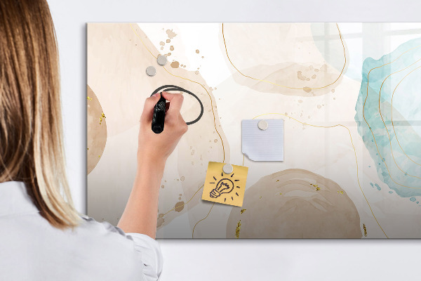 Pizarra magnética de pared con rotulador Tablero de exhibición de fotos creativo