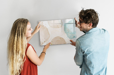 Pizarra magnética de pared con rotulador Tablero de exhibición de fotos creativo