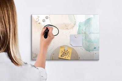 Pizarra magnética de pared con rotulador Tablero de exhibición de fotos creativo