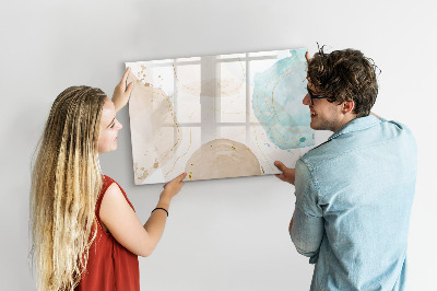 Pizarra magnética de pared con rotulador Tablero de exhibición de fotos creativo