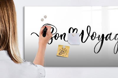 Pizarra magnética de pared con rotulador Un espacio creativo para recuerdos y fotos.