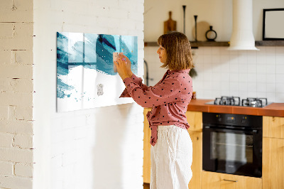 Pizarra magnética de pared con rotulador Un póster colorido para presentar fotos