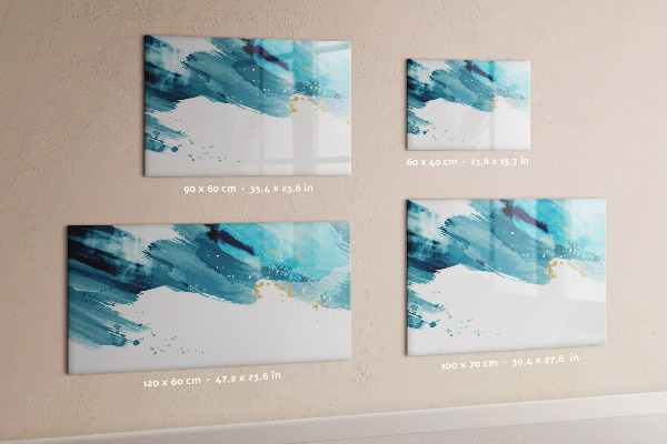 Pizarra magnética de pared con rotulador Un póster colorido para presentar fotos