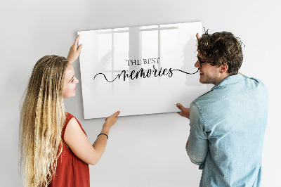 Pizarra magnética de pared con rotulador Los mejores momentos de tu vida