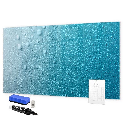 Pizarra magnética de pared con rotulador Pizarra azul con imanes y fotos
