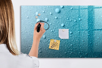 Pizarra magnética de pared con rotulador Pizarra azul con imanes y fotos