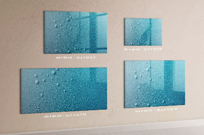 Pizarra magnética de pared con rotulador Pizarra azul con imanes y fotos