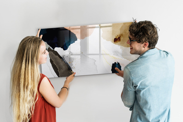 Pizarra borrable de cristal con imanes Un espacio creativo para presentar fotografías