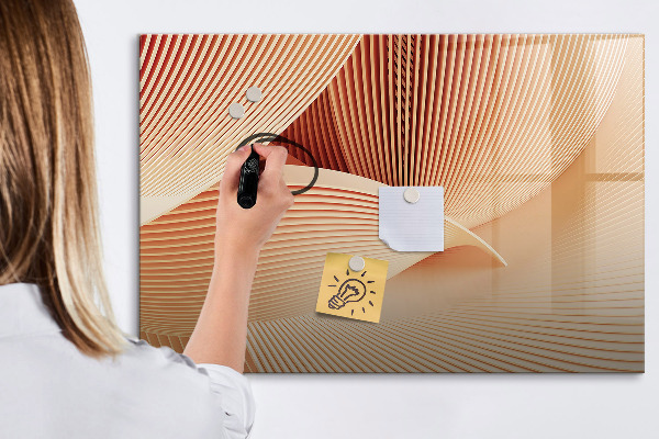 Pizarra magnética de pared con rotulador Tablero de exhibición de fotos moderno