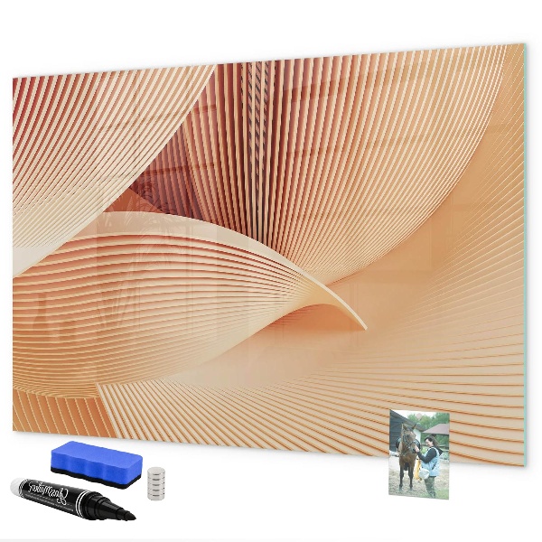 Pizarra magnética de pared con rotulador Tablero de exhibición de fotos moderno