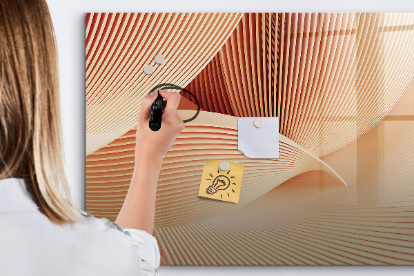 Pizarra magnética de pared con rotulador Tablero de exhibición de fotos moderno