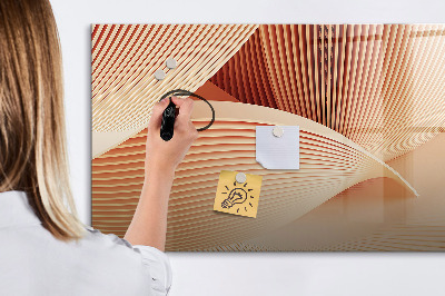 Pizarra magnética de pared con rotulador Tablero de exhibición de fotos moderno