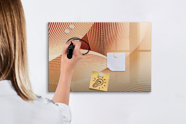 Pizarra magnética de pared con rotulador Tablero de exhibición de fotos moderno