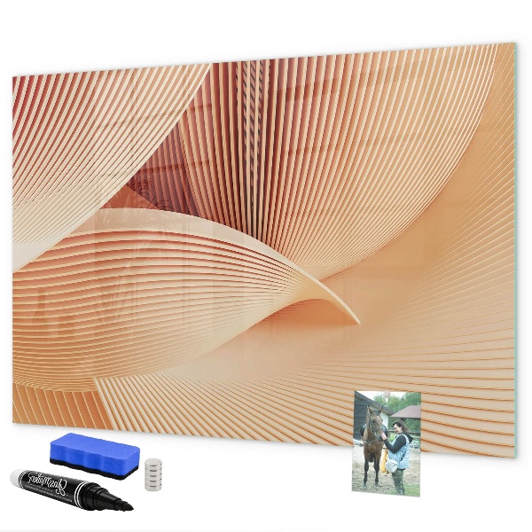 Pizarra magnética de pared con rotulador Tablero de exhibición de fotos moderno