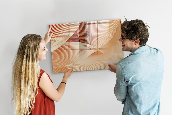 Pizarra magnética de pared con rotulador Tablero de exhibición de fotos moderno