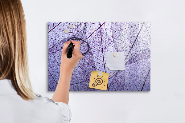 Pizarra borrable de cristal con imanes Tablero de exhibición de fotos creativo