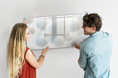 Pizarra magnética de pared con rotulador Espacio para recuerdos y notas