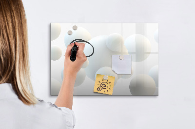 Pizarra magnética de pared con rotulador Espacio para recuerdos y notas