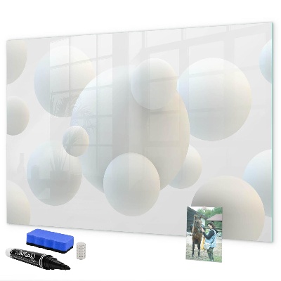 Pizarra magnética de pared con rotulador Espacio para recuerdos y notas