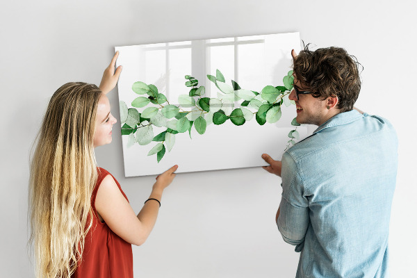 Pizarra magnética de pared con rotulador Tablero verde para fotos y notas.