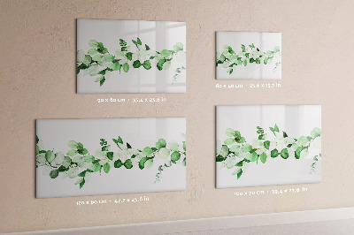 Pizarra magnética de pared con rotulador Tablero verde para fotos y notas.