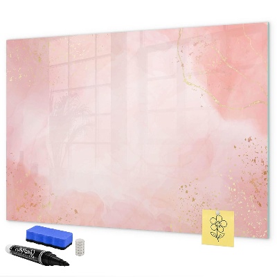 Pizarra magnética de pared con rotulador Tablero elegante para fotos y notas.