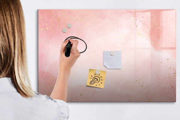 Pizarra magnética de pared con rotulador Tablero elegante para fotos y notas.