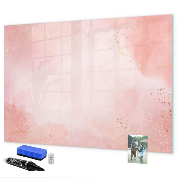 Pizarra magnética de pared con rotulador Tablero elegante para fotos y notas.
