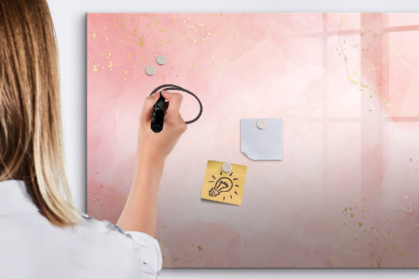 Pizarra magnética de pared con rotulador Tablero elegante para fotos y notas.