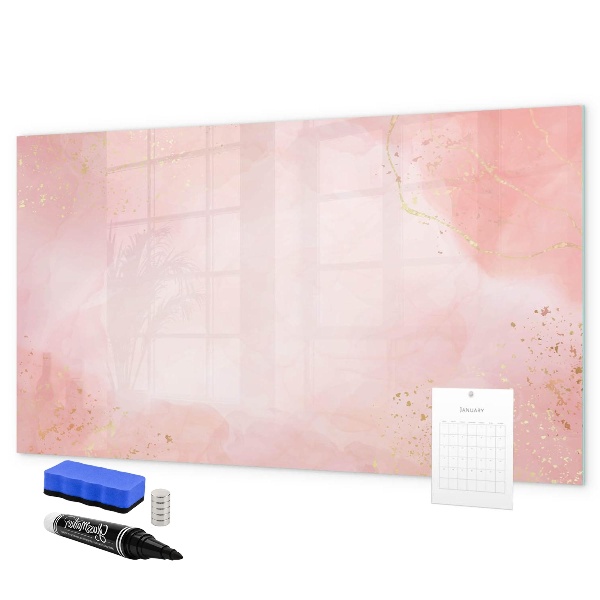 Pizarra magnética de pared con rotulador Tablero elegante para fotos y notas.