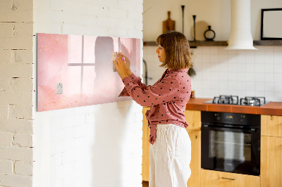 Pizarra magnética de pared con rotulador Tablero elegante para fotos y notas.