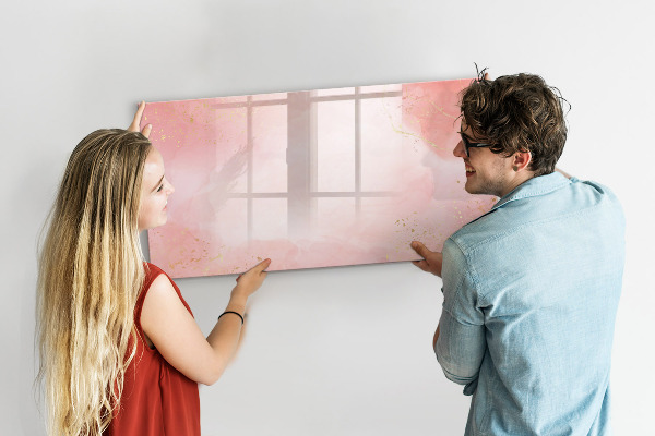 Pizarra magnética de pared con rotulador Tablero elegante para fotos y notas.