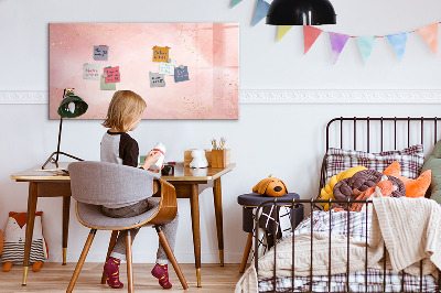 Pizarra magnética de pared con rotulador Tablero elegante para fotos y notas.