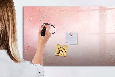 Pizarra magnética de pared con rotulador Tablero elegante para fotos y notas.