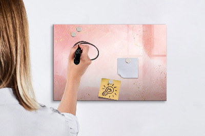 Pizarra magnética de pared con rotulador Tablero elegante para fotos y notas.