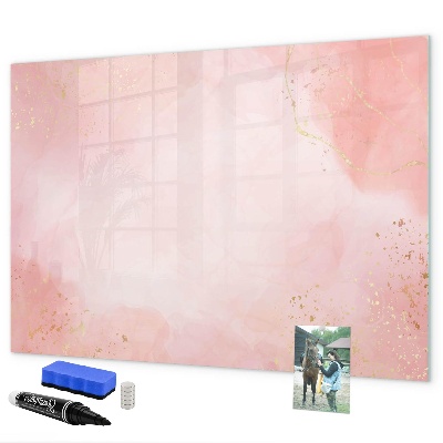 Pizarra magnética de pared con rotulador Tablero elegante para fotos y notas.
