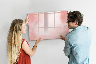 Pizarra magnética de pared con rotulador Tablero elegante para fotos y notas.